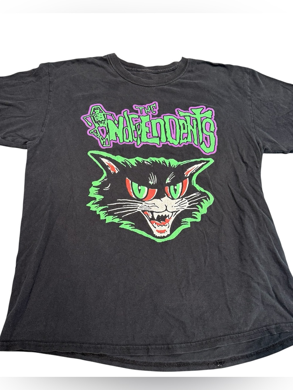 Vintage The Independents band t shirt black cat 90s grunge punk black men medium